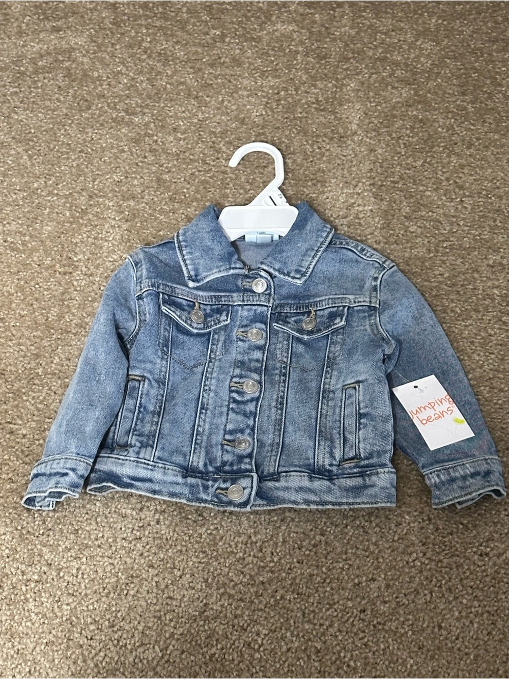 Jumping Beans Light Wash Blue Denim Jacket for Toddler